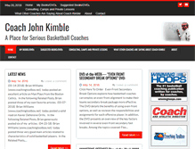 Tablet Screenshot of coachjohnkimble.com